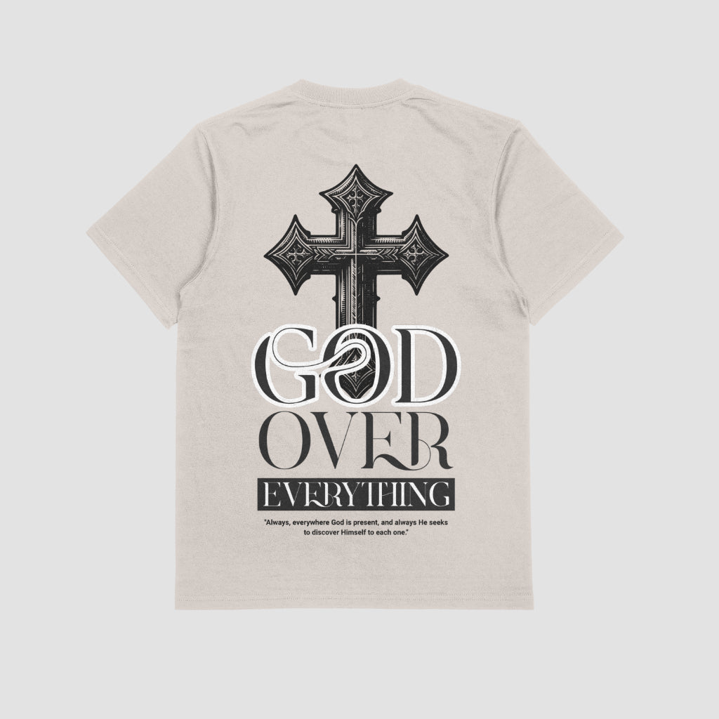 God over everything camisa oversize blanco